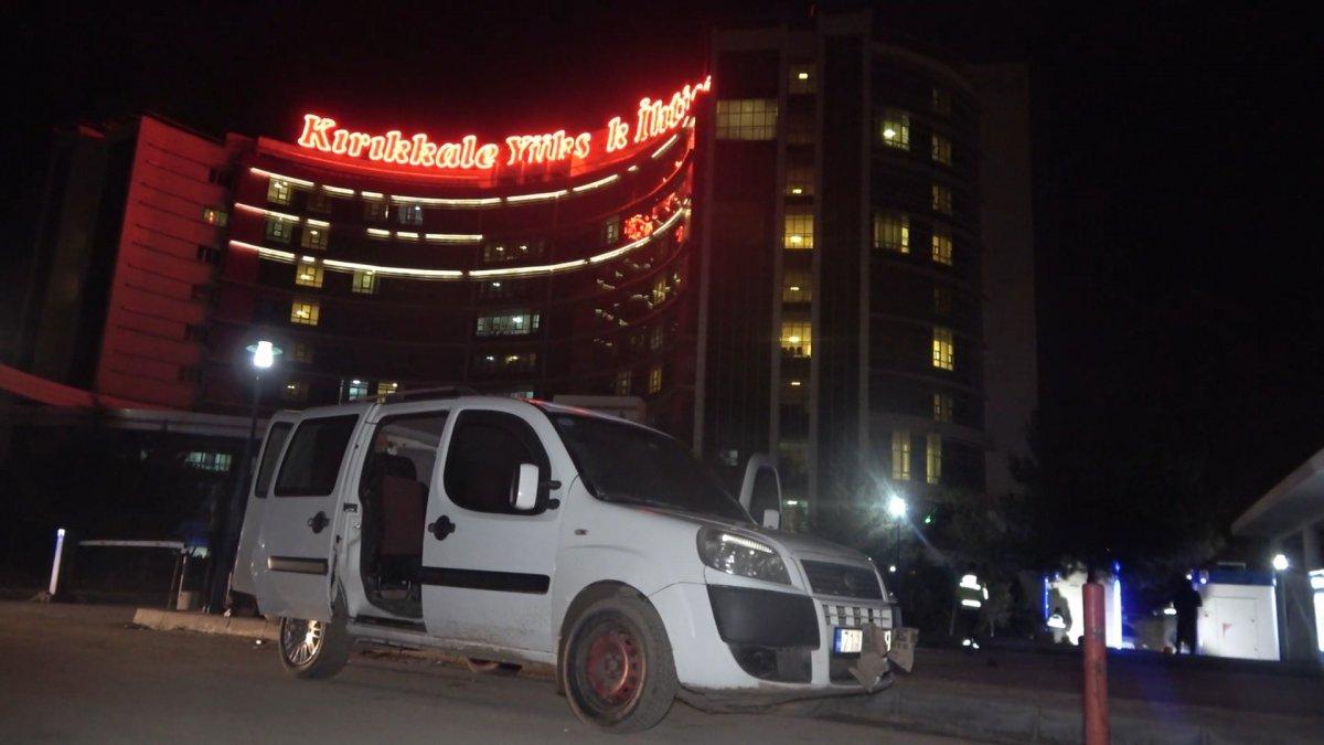 Kırıkkale'de hırsızlar, hastane önündeki banka ATM'sini soymaya kalkıştılar