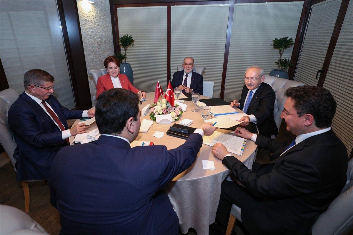 6 muhalefet liderinin ortak açıklaması