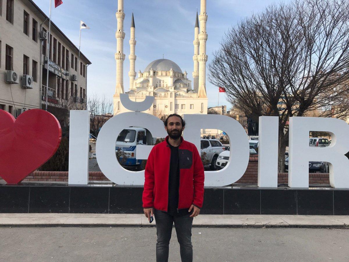 Iğdır'da işinden istifa eden adam dünya turuna başladı