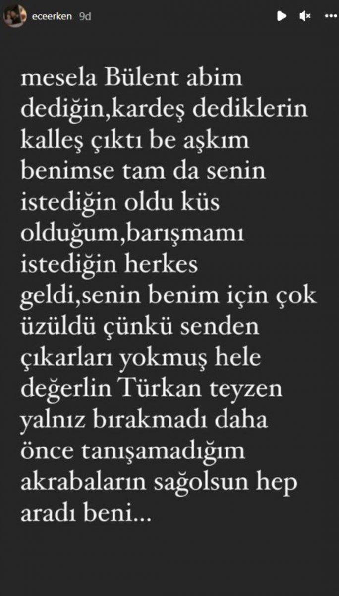 Ece Erken içini döktü