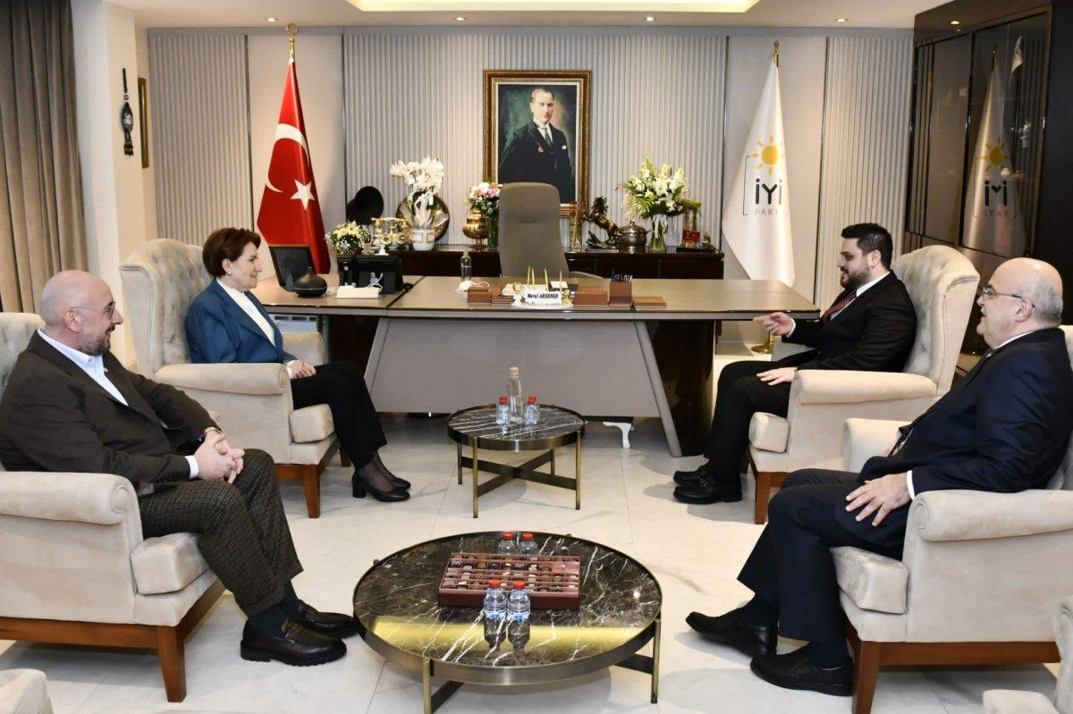 Hüseyin Baş'tan Meral Akşener'e ziyaret