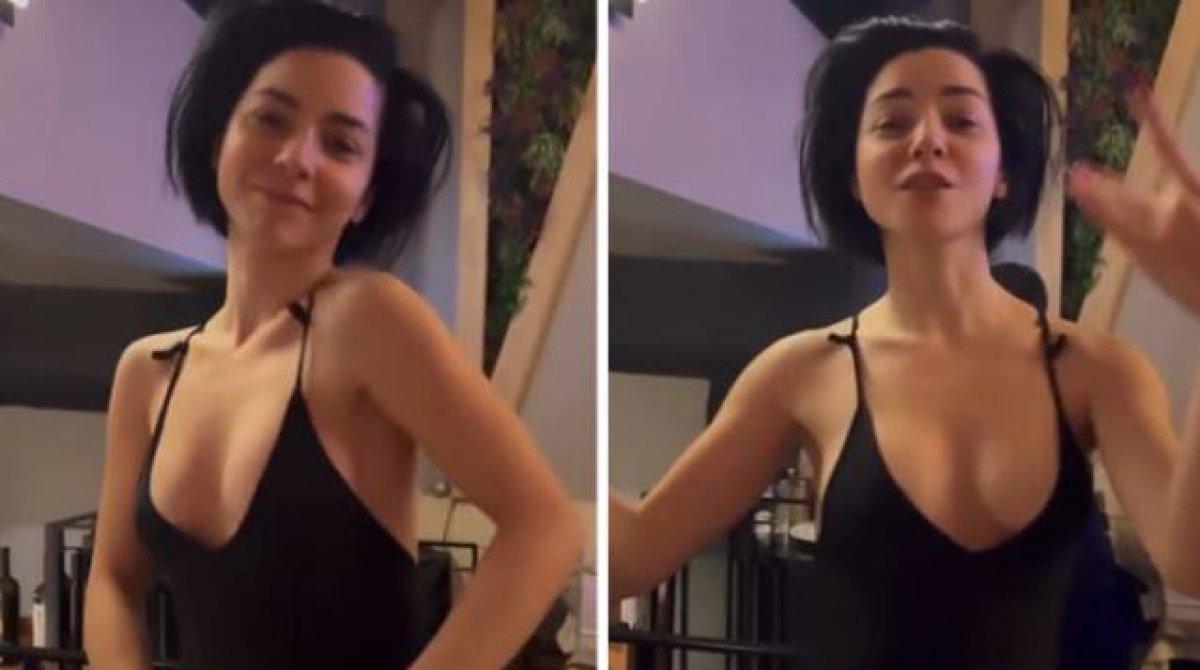 Merve Boluğur dans etti