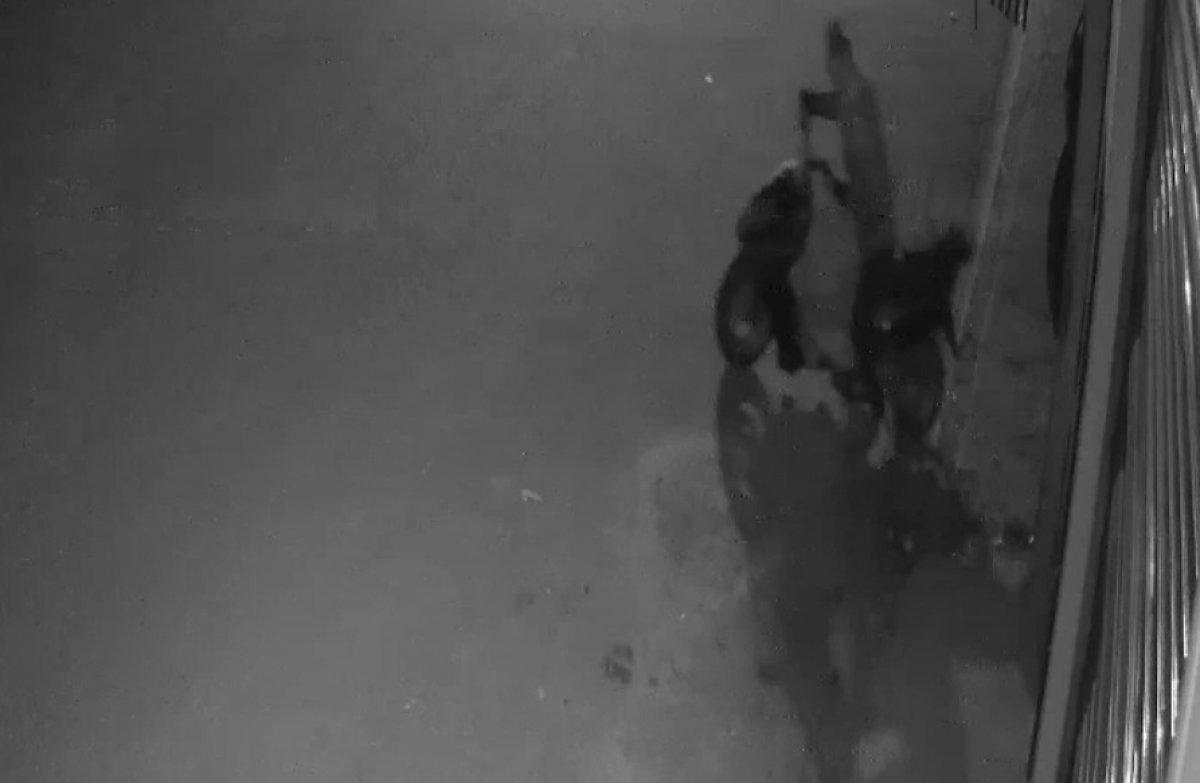 Tekirdağ’da matkap hırsızı kamerada