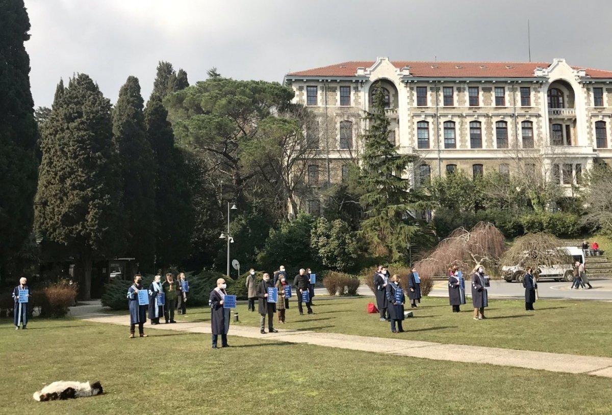 Boğaziçi Üniversitesi'nde eylemler sürüyor