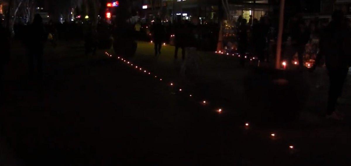 Diyarbakır'da esnaflardan mum yakma eylemi