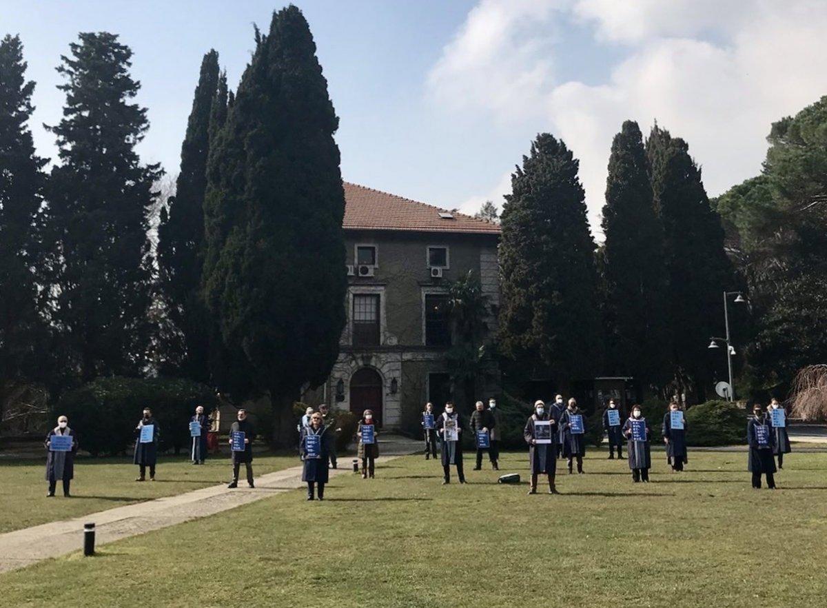 Boğaziçi Üniversitesi'nde eylemler sürüyor