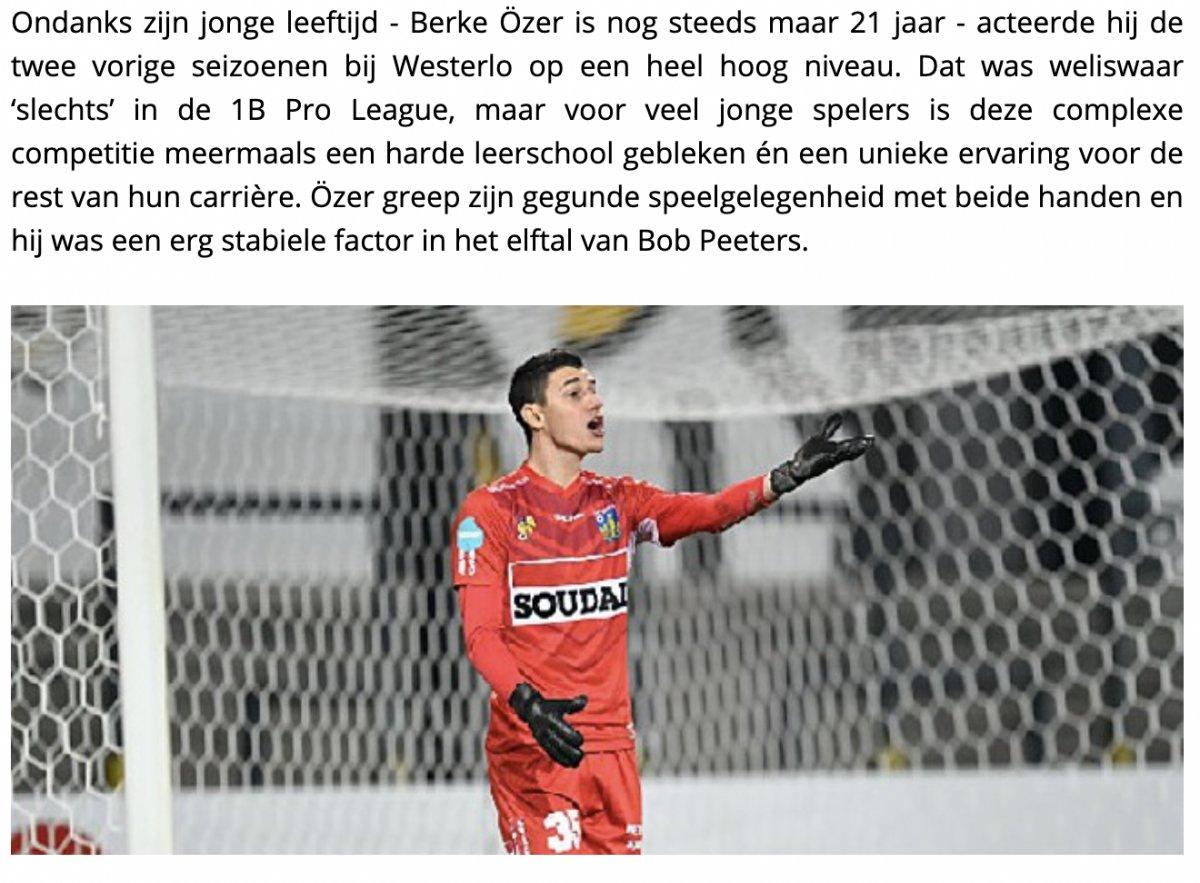 Berke Özer için Anderlecht iddiası