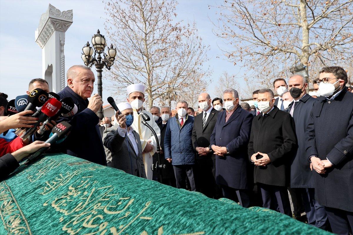 Cumhurbaşkanı Erdoğan, Ahmet Erdoğan'ın cenaze namazına katıldı