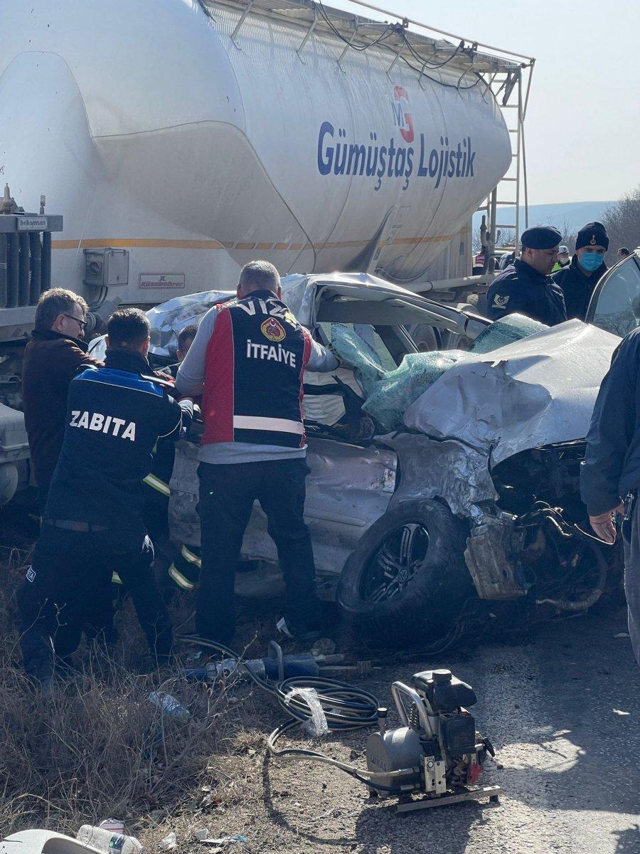 Kırklareli'nde 6 aylık evli çift kazada can verdi