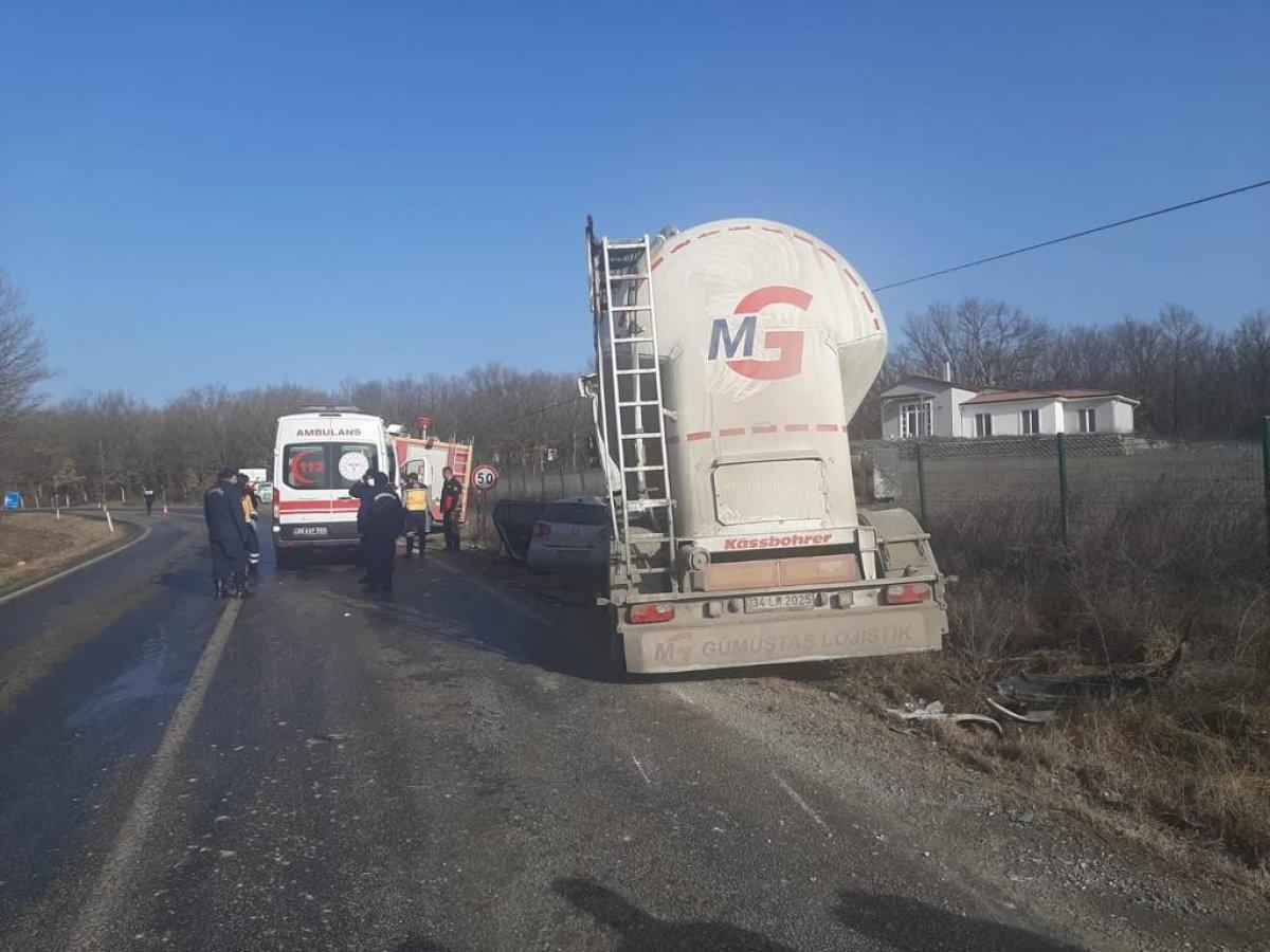 Kırklareli'nde 6 aylık evli çift kazada can verdi