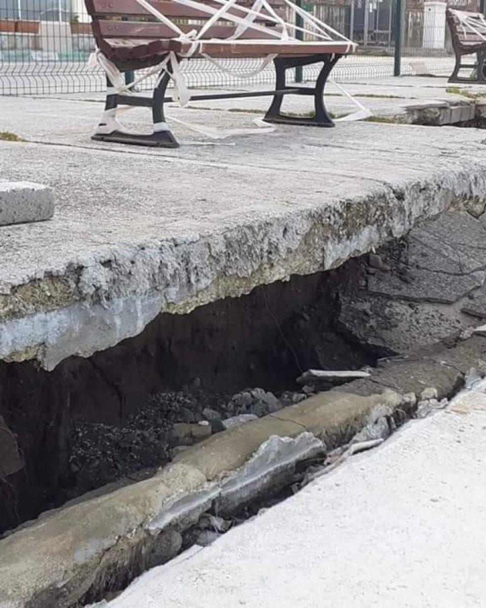 Gemlik'te çöken duvarlar için aylardır çalışma başlatılmadı