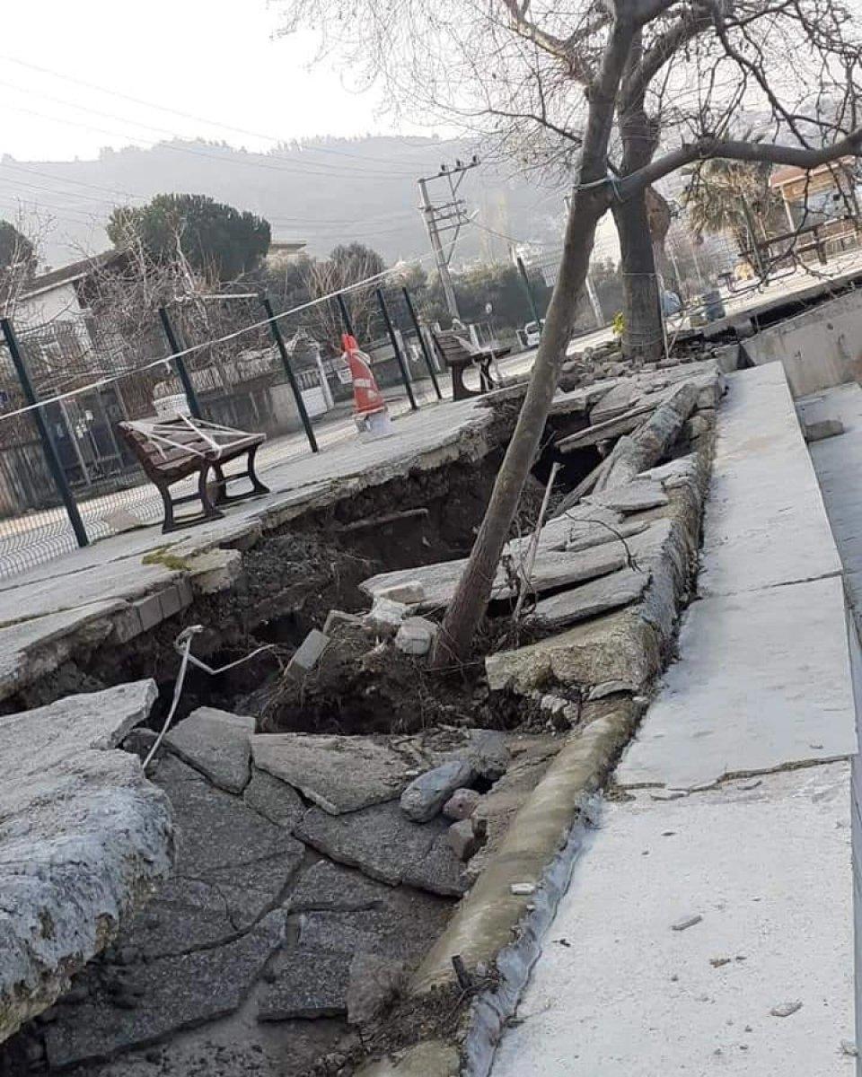 Gemlik'te çöken duvarlar için aylardır çalışma başlatılmadı
