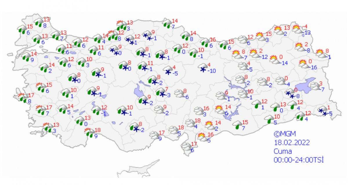 Meteoroloji'den birçok il için yağış uyarısı