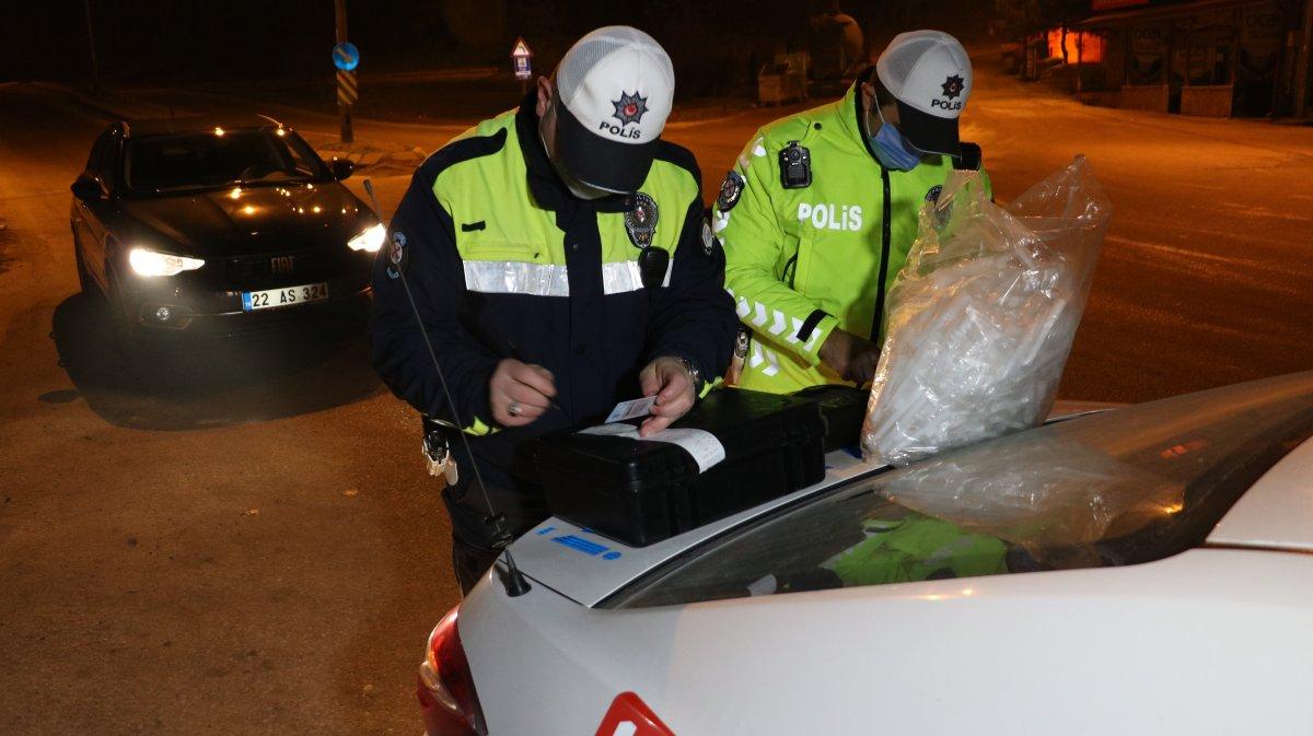 Edirne'de denetime giren sürücülerden savunmalar