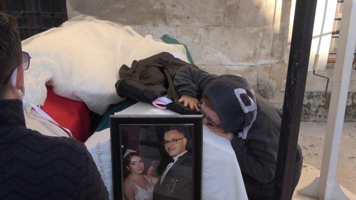 Kırklareli'nde kazada hayatını kaybeden yeni evli çift toprağa verildi