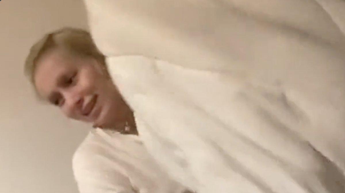 Aleyna Tilki, Serel Yereli’nin evinde temizlik yaptı