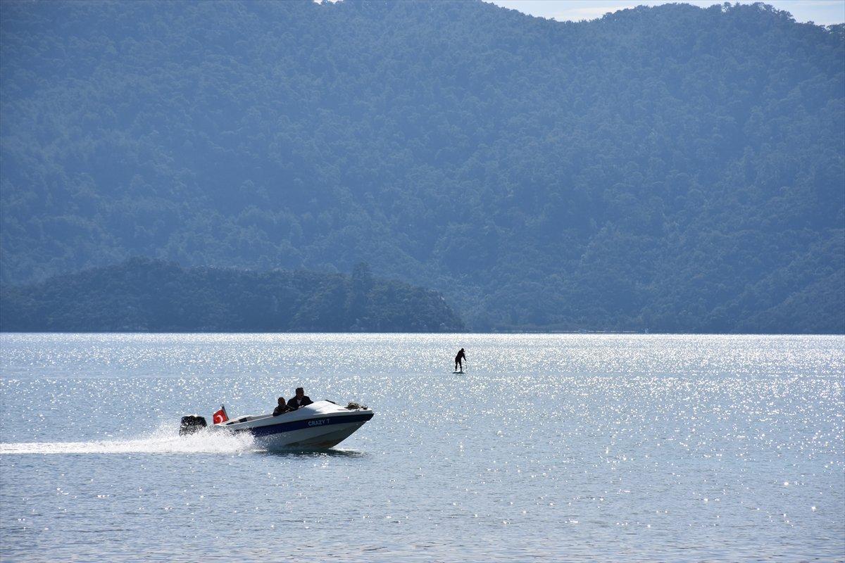 Muğla sahillerinde güneşli hava yoğunluğu