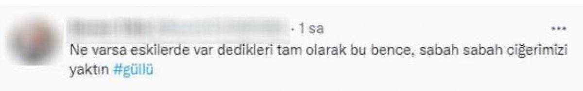 Güllü söyledi, sosyal medya yıkıldı