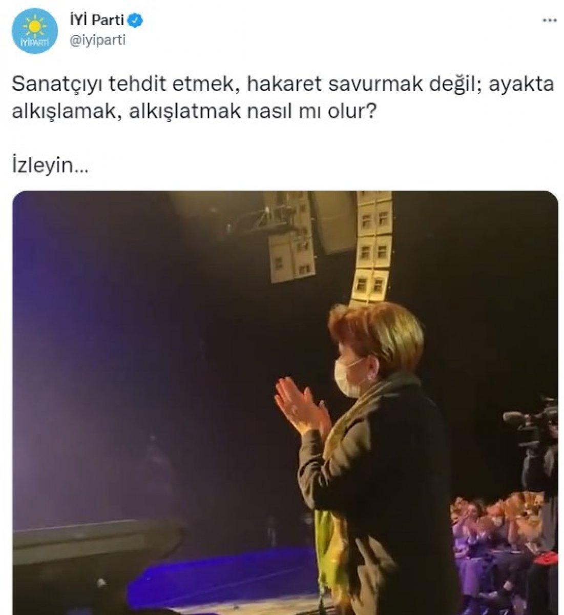 Meral Akşener Erol Evgin'in konserine katıldı