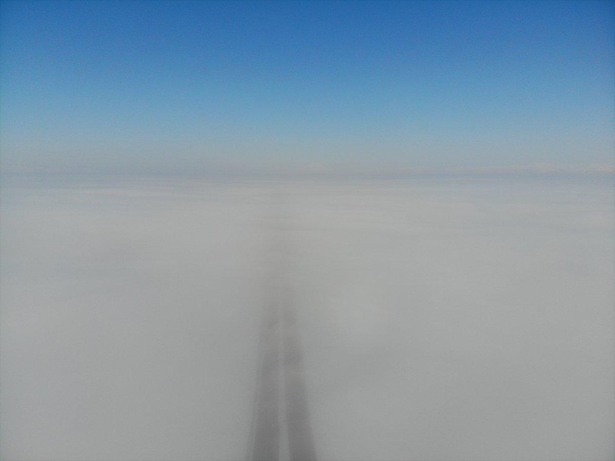 Ağrı Ovası sis altında kaldı