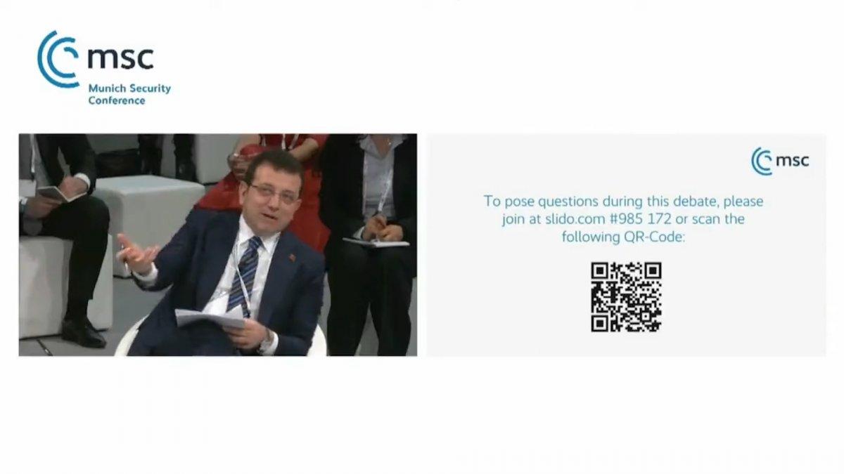 Ekrem İmamoğlu, Almanya'da İngilizce konuştu