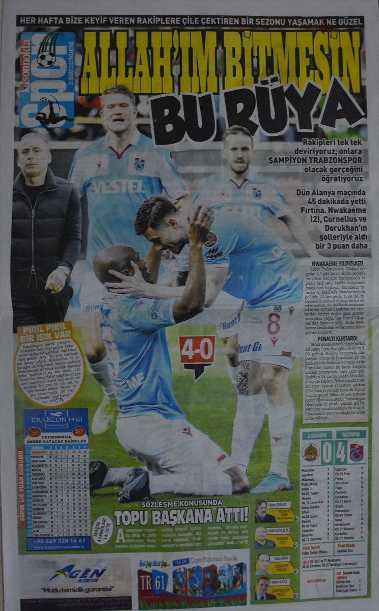Trabzon basınından şampiyonluk başlıkları