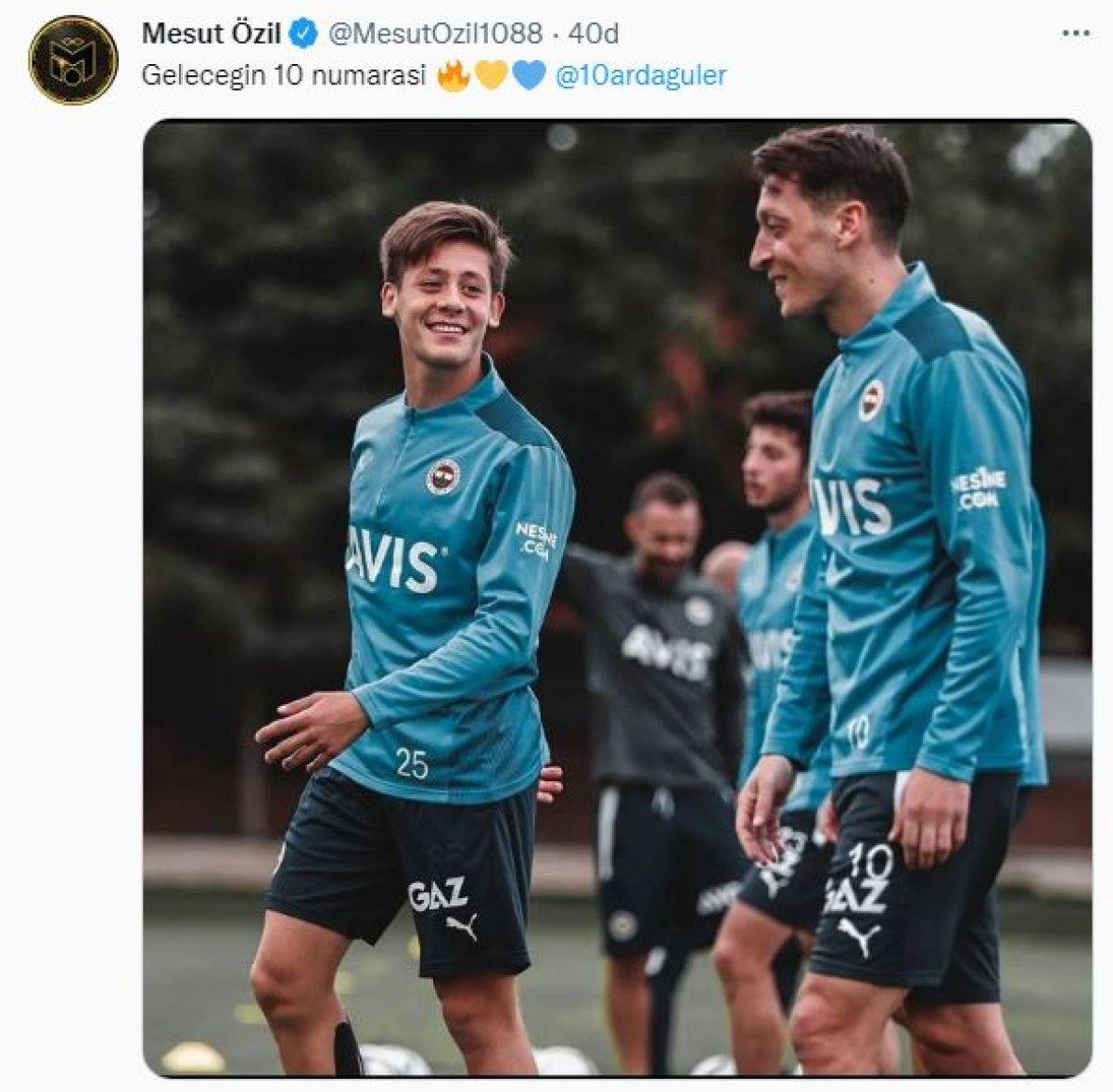 Mesut Özil'den Arda Güler paylaşımı