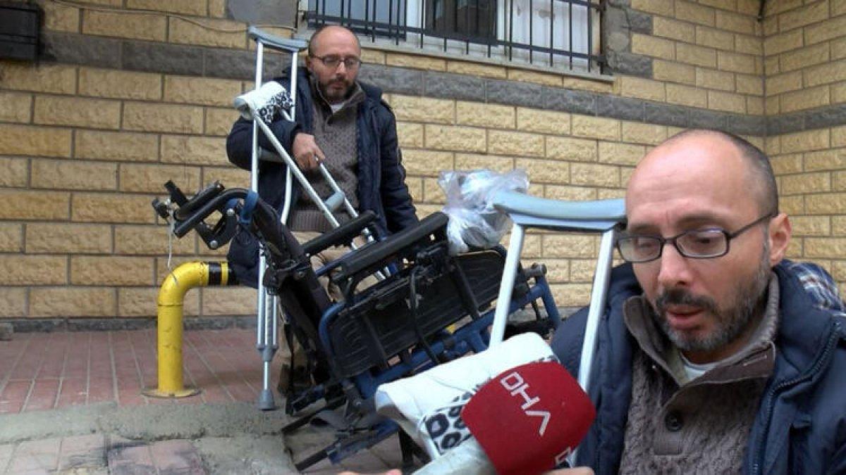 Ümraniye'de bedensel engelli adamın akülü sandalyesi çalındı