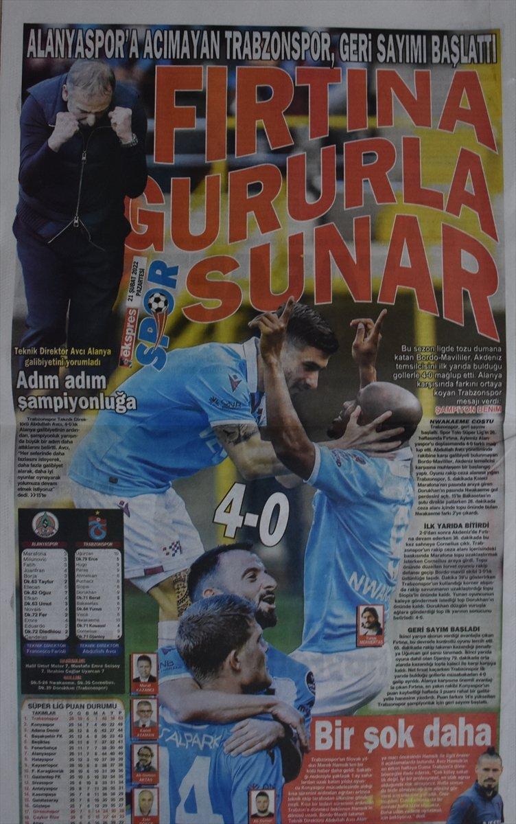 Trabzon basınından şampiyonluk başlıkları