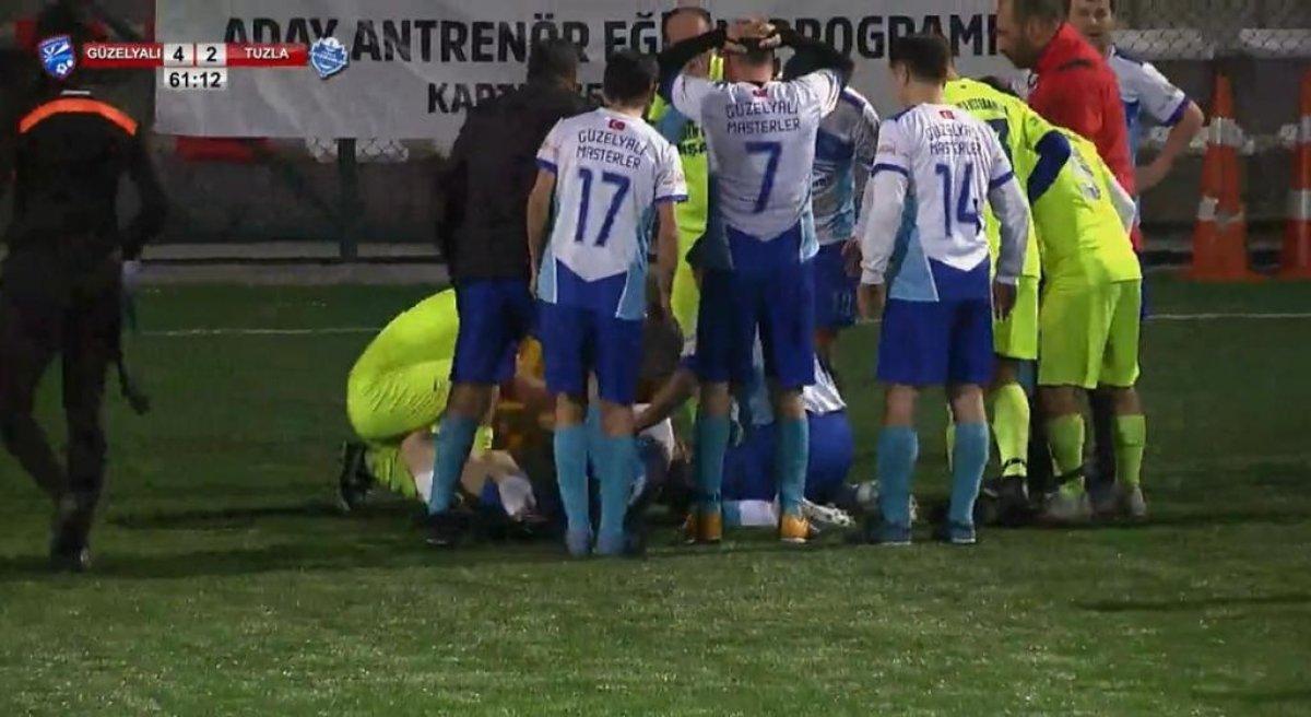 Kartal'da futbol oynarken kalp krizi geçirdi