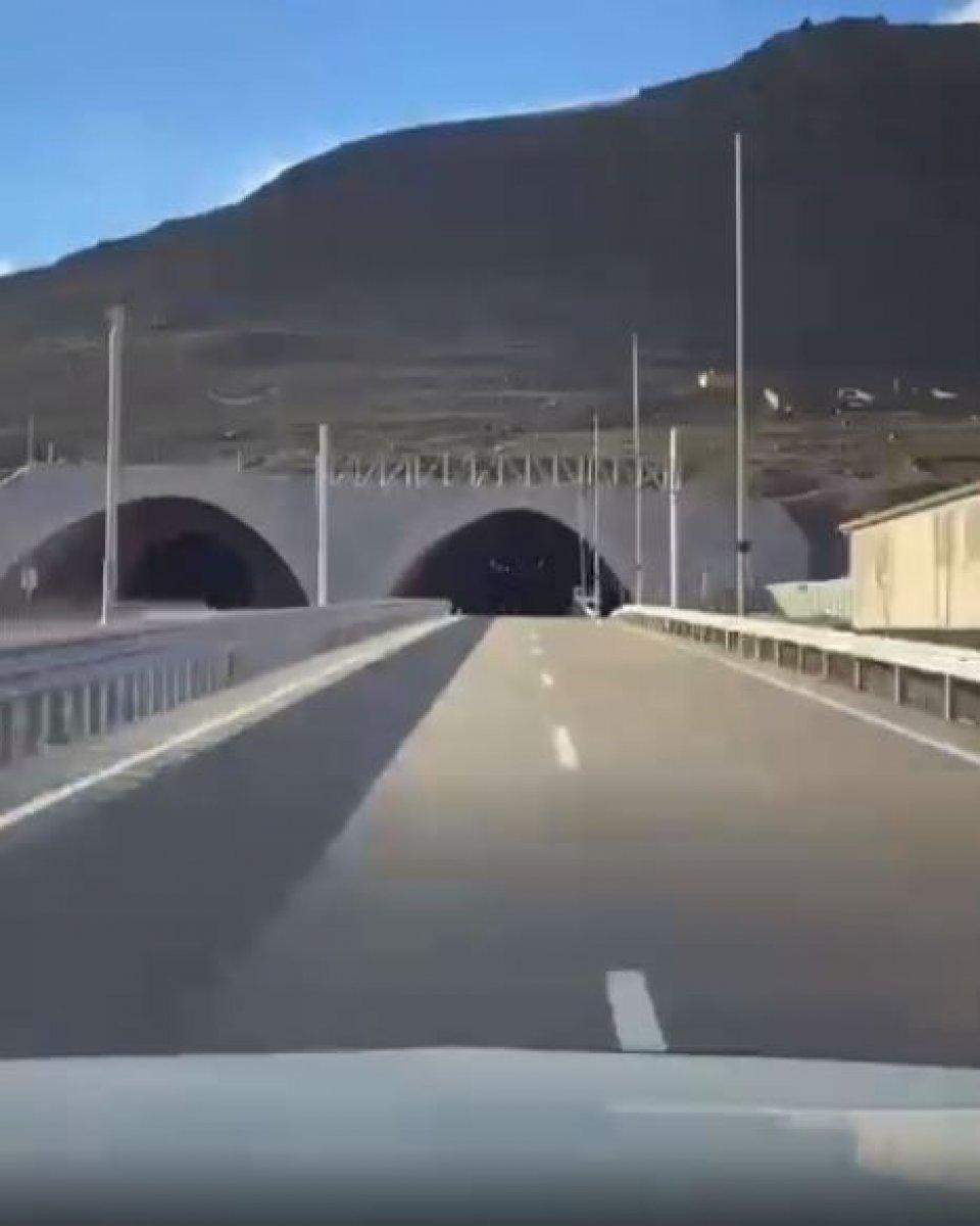 Ovit Tüneli'nde iki mevsim bir arada