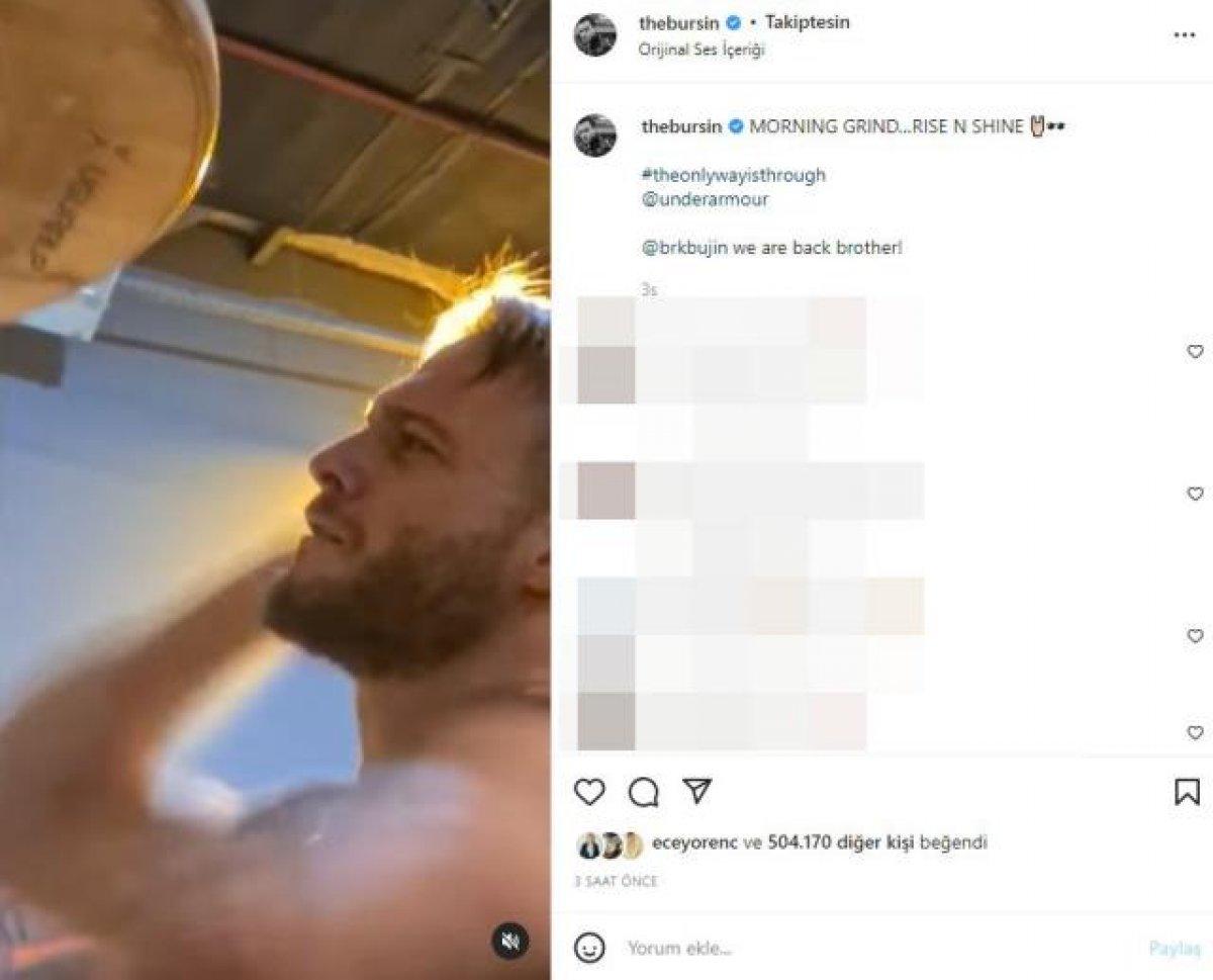 Kerem Bürsin kendini boksa verdi