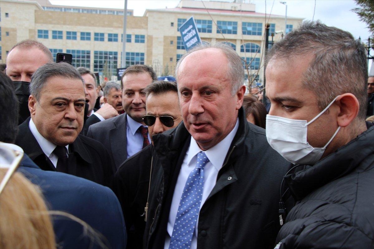 Muharrem İnce ‘cumhurbaşkanına hakaret’ suçundan hakim karşısına çıktı