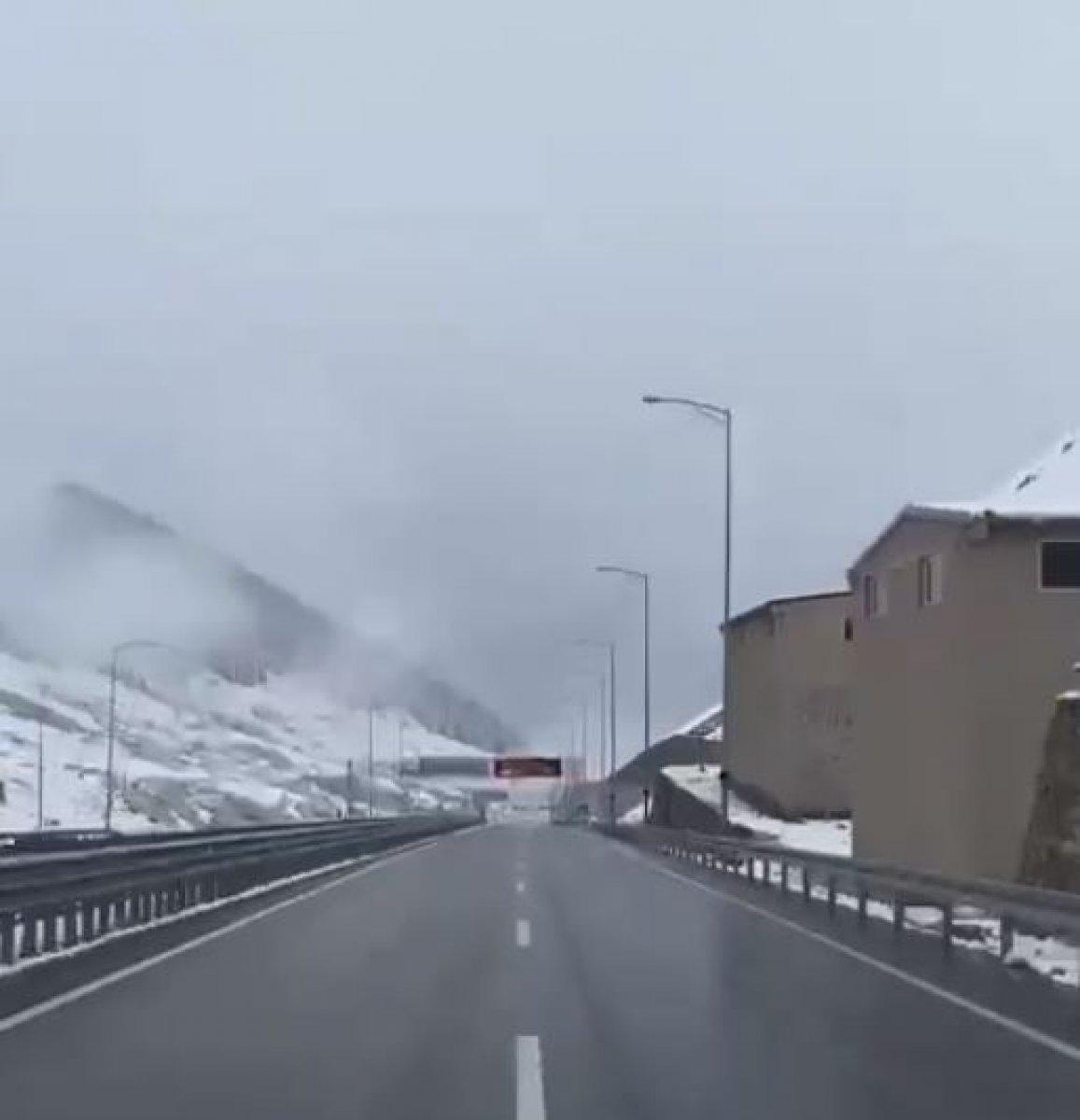 Ovit Tüneli'nde iki mevsim bir arada