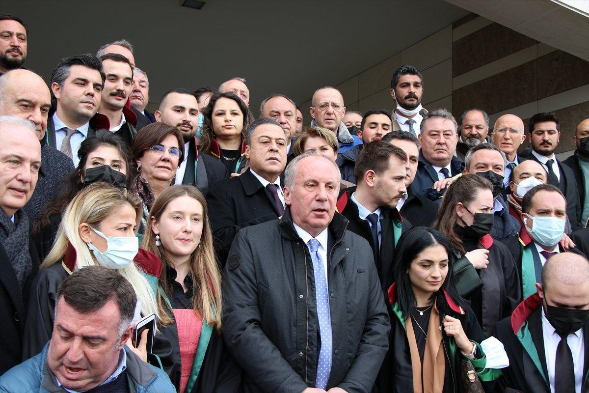 Muharrem İnce ‘cumhurbaşkanına hakaret’ suçundan hakim karşısına çıktı