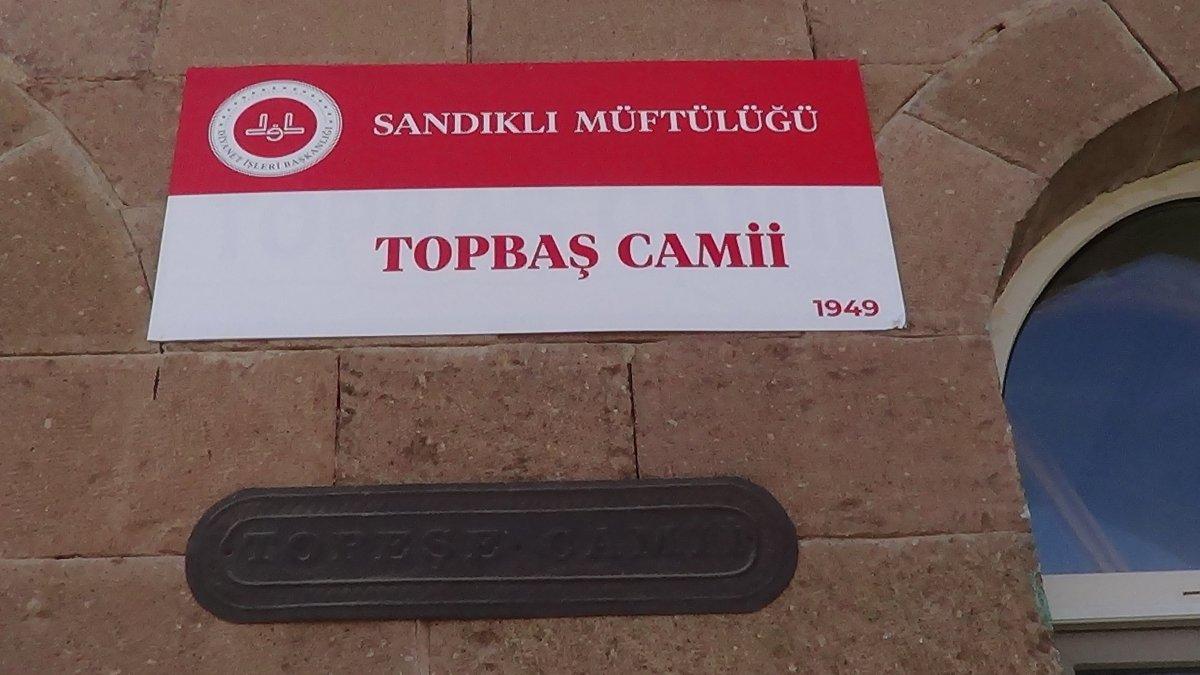 Afyonkarahisar'da 83 yıllık cami isminin değişmesi tepki aldı