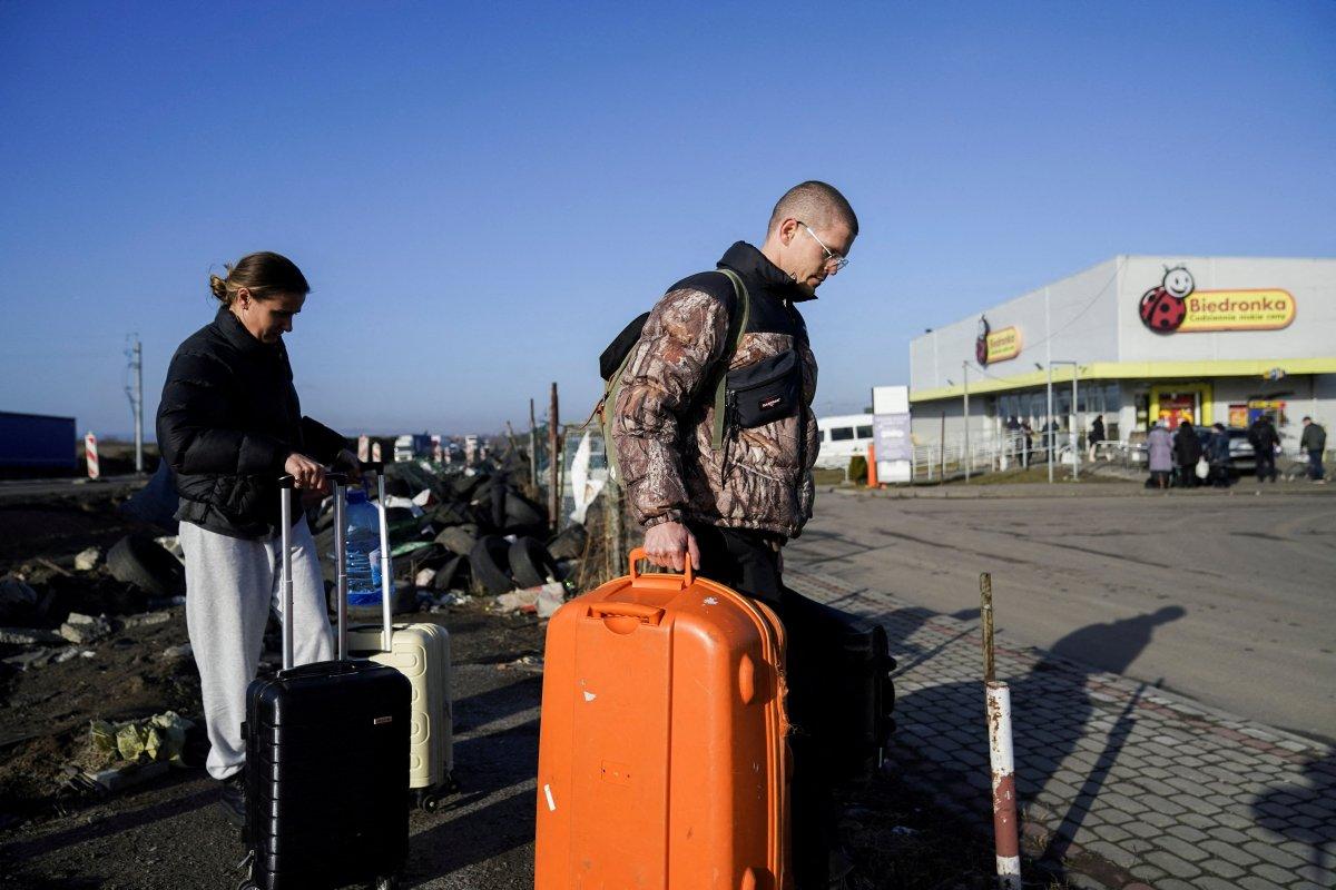 Ukraynalı siviller, Polonya’ya ulaştı