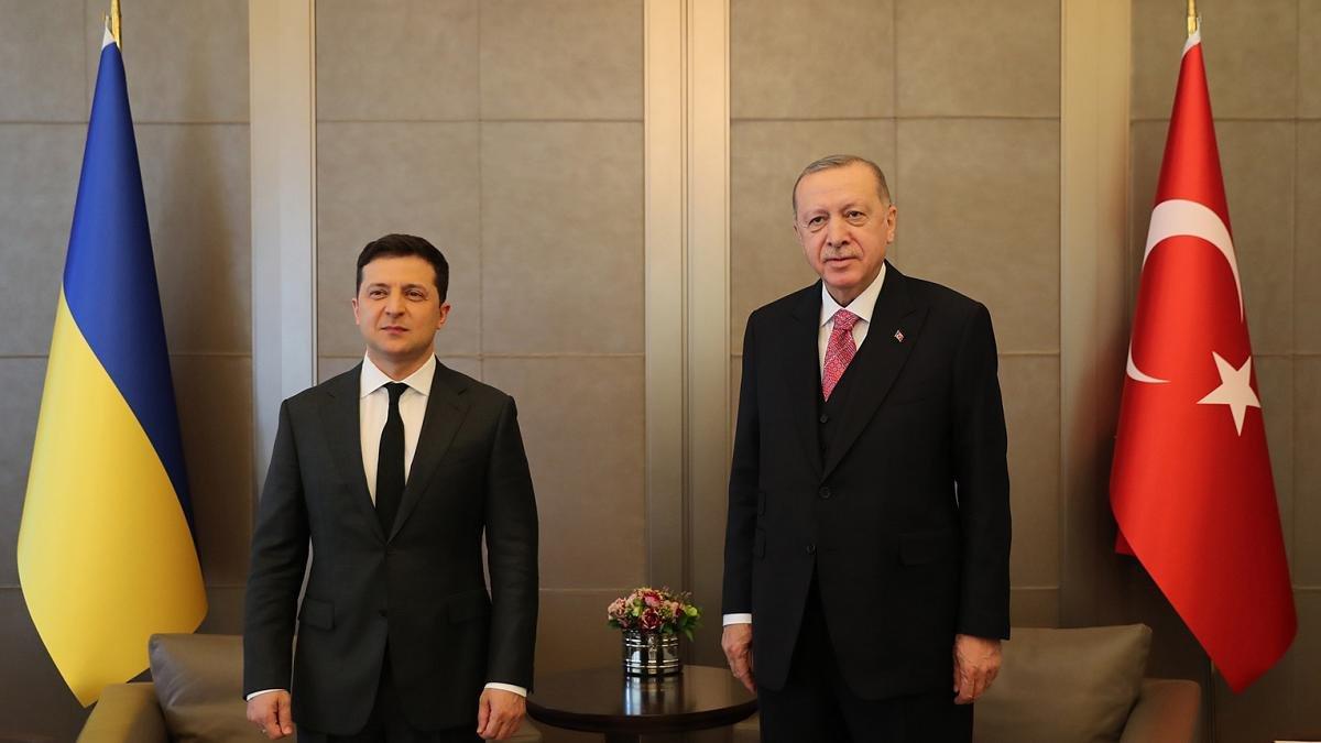 Cumhurbaşkanı Erdoğan, Vladimir Zelenskiy ile görüştü