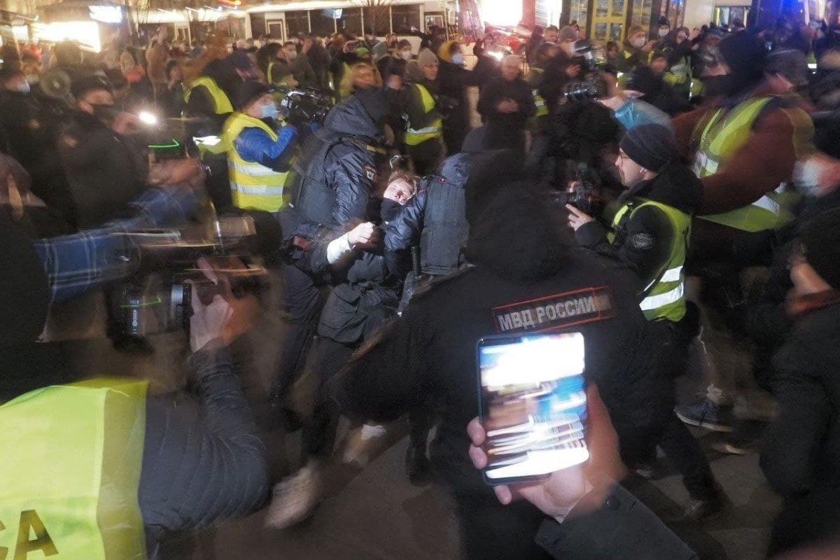 Rusya'da savaş karşıtı protesto düzenlendi