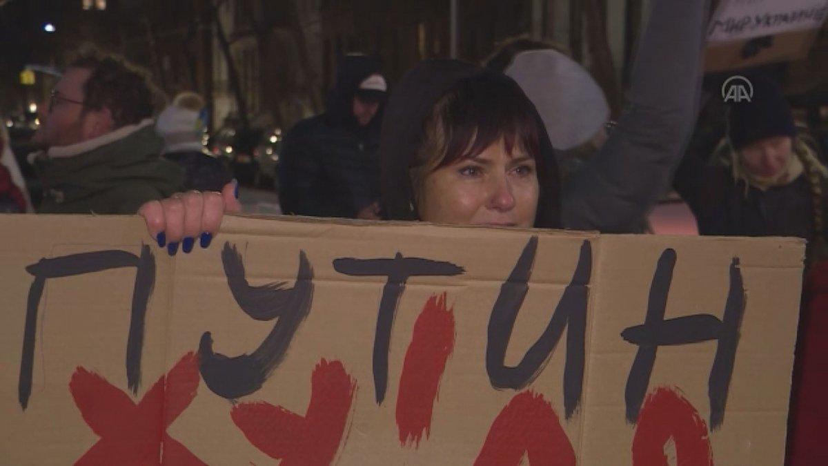 New York'ta Rusya'nın askeri müdahalesi protesto edildi