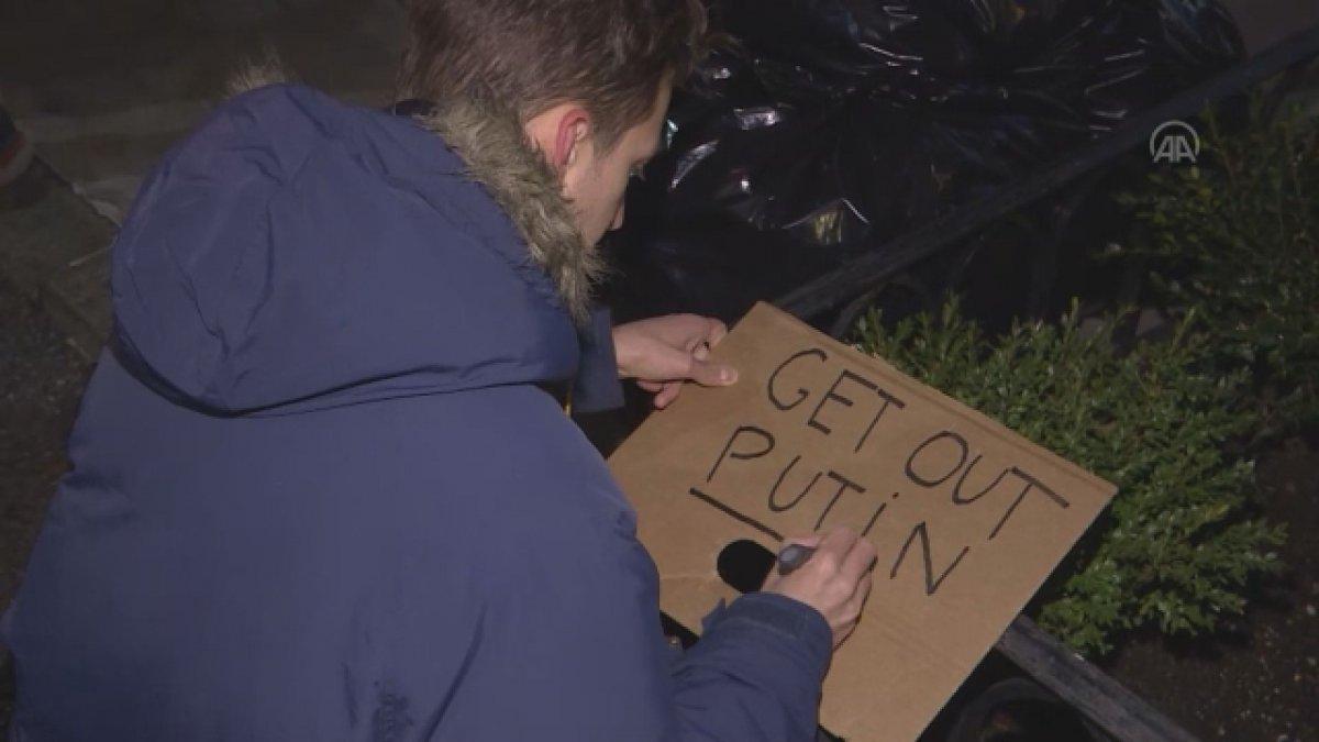 New York'ta Rusya'nın askeri müdahalesi protesto edildi