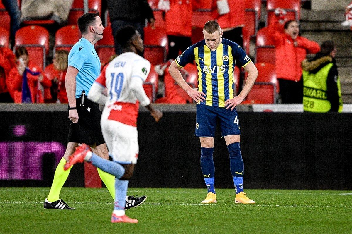 Fenerbahçe Konferans Ligi'nde Slavia Prag'a yenilerek elendi