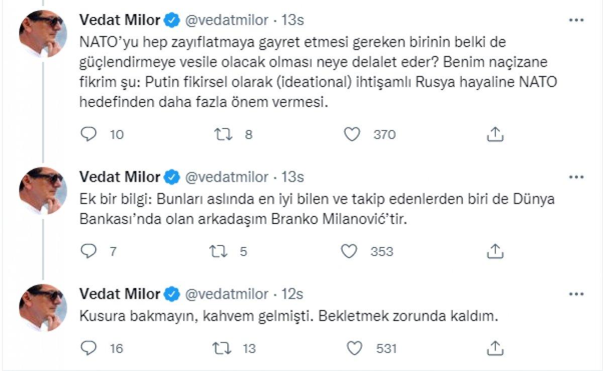 Vedat Milor'dan savaş analizi: NATO'ya tekrar hayat verilebilir