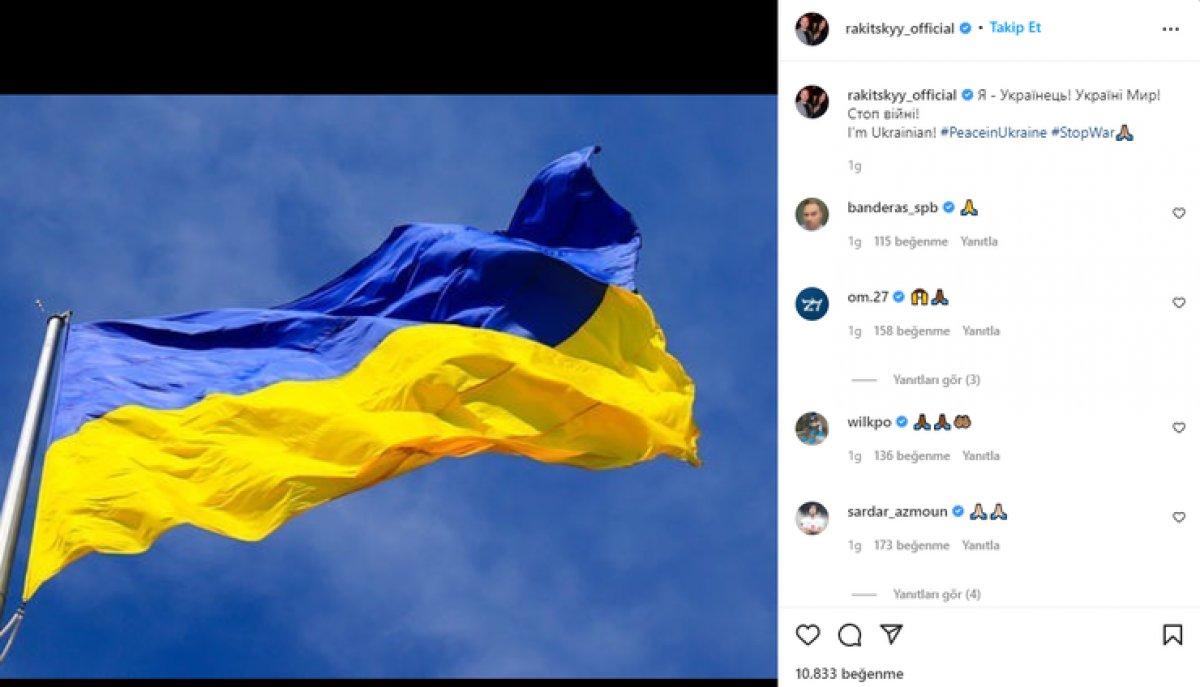 Zenit savaş karşıtı Rakitskiy'nin sözleşmesini feshetti