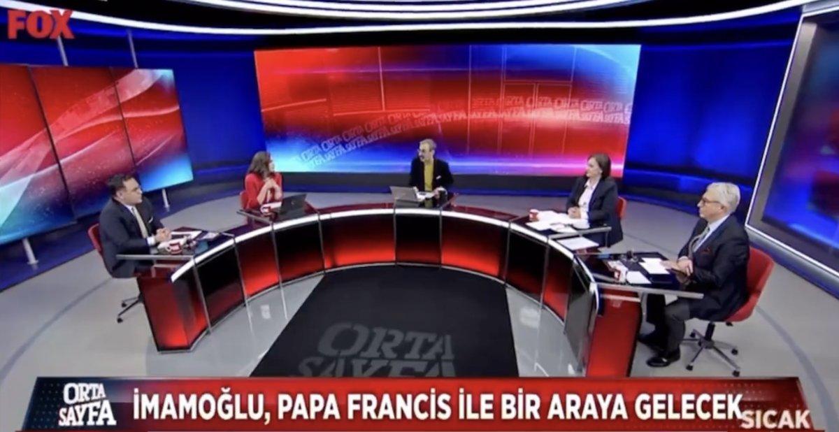 Fox TV'de İmamoğlu Papa Francis ile görüşecek şaşkınlığı
