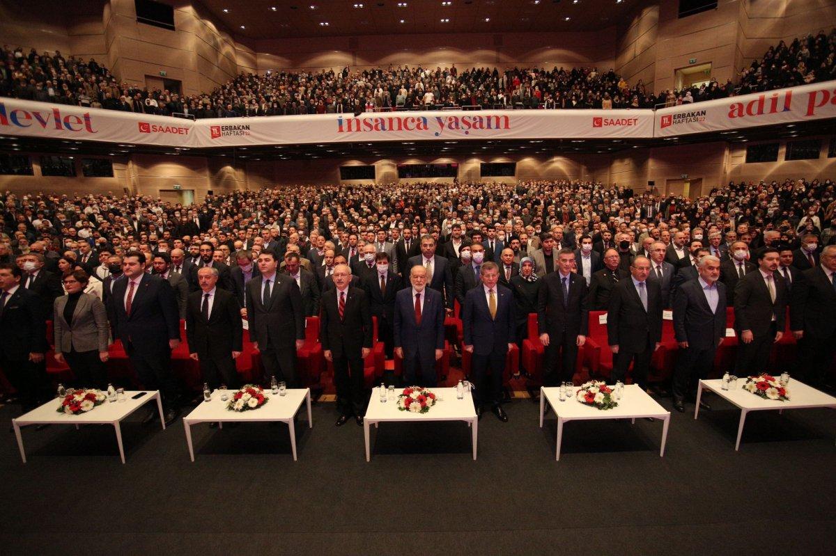 Muhalefet partileri, Necmettin Erbakan'ı anma etkinliğine katıldı