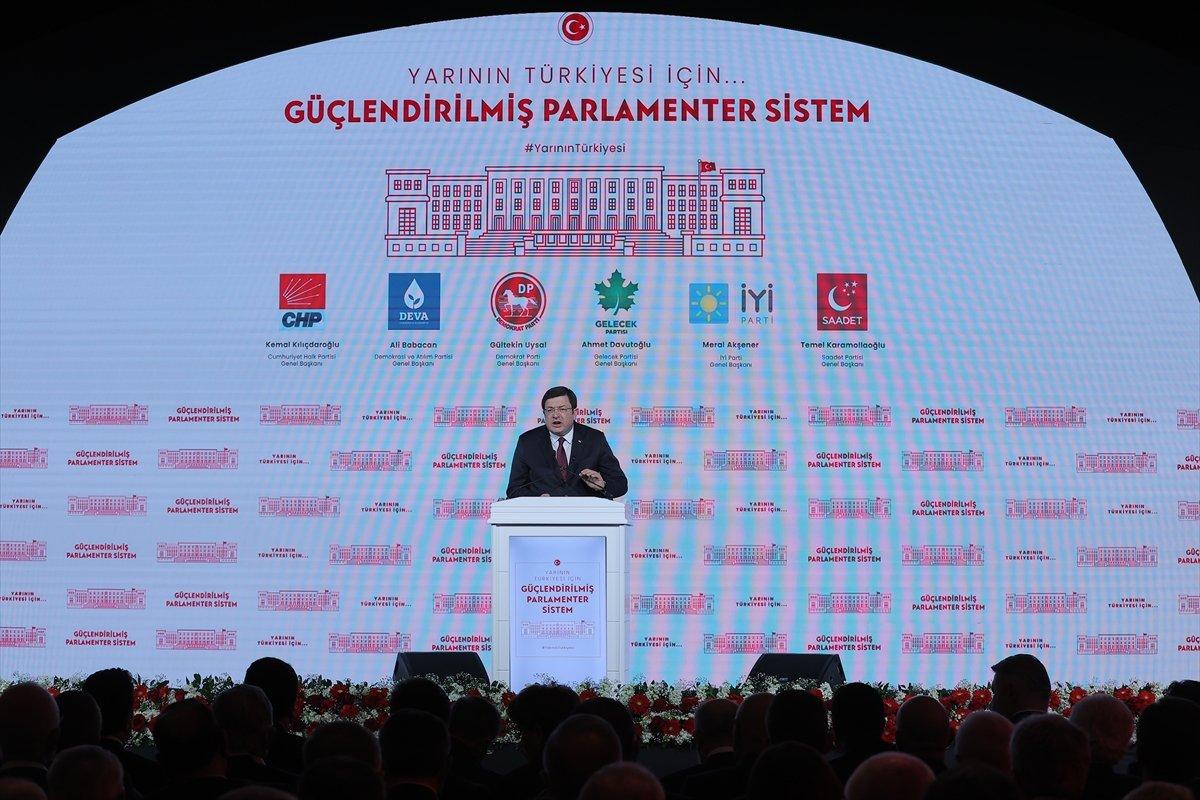 6 muhalefet partisinin ortak mutabakat metni açıklandı