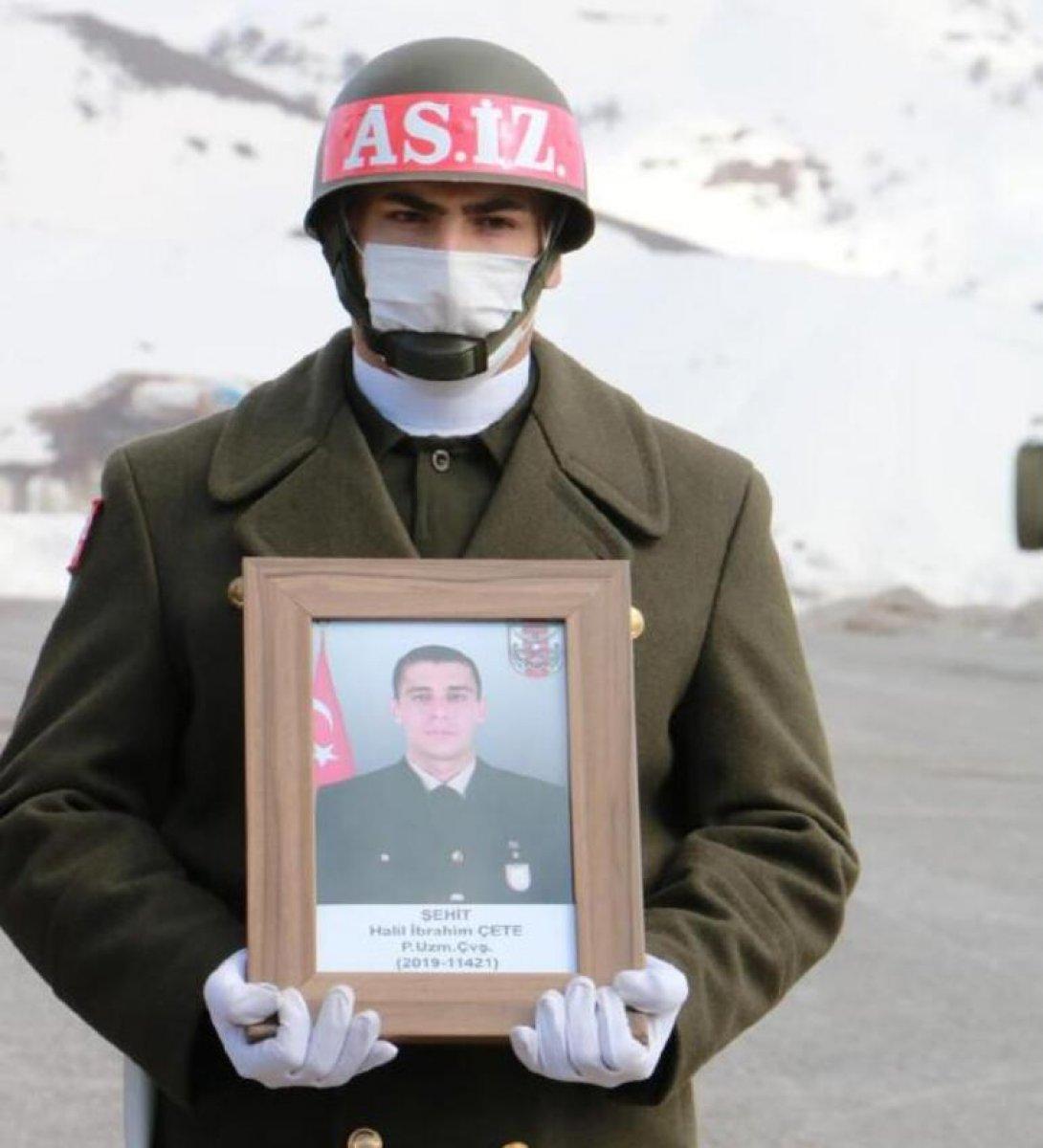 Şehit Halil İbrahim Çete son yolculuğuna uğurlandı