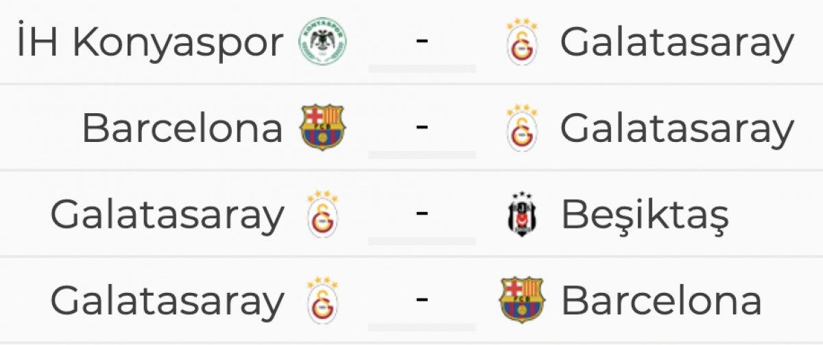 Galatasaray'ın zorlu fikstürü