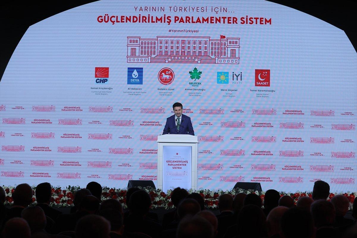 6 muhalefet partisinin ortak mutabakat metni açıklandı